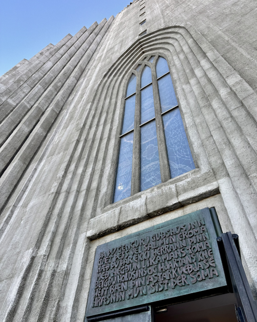 Hallgrimskirkja church wall